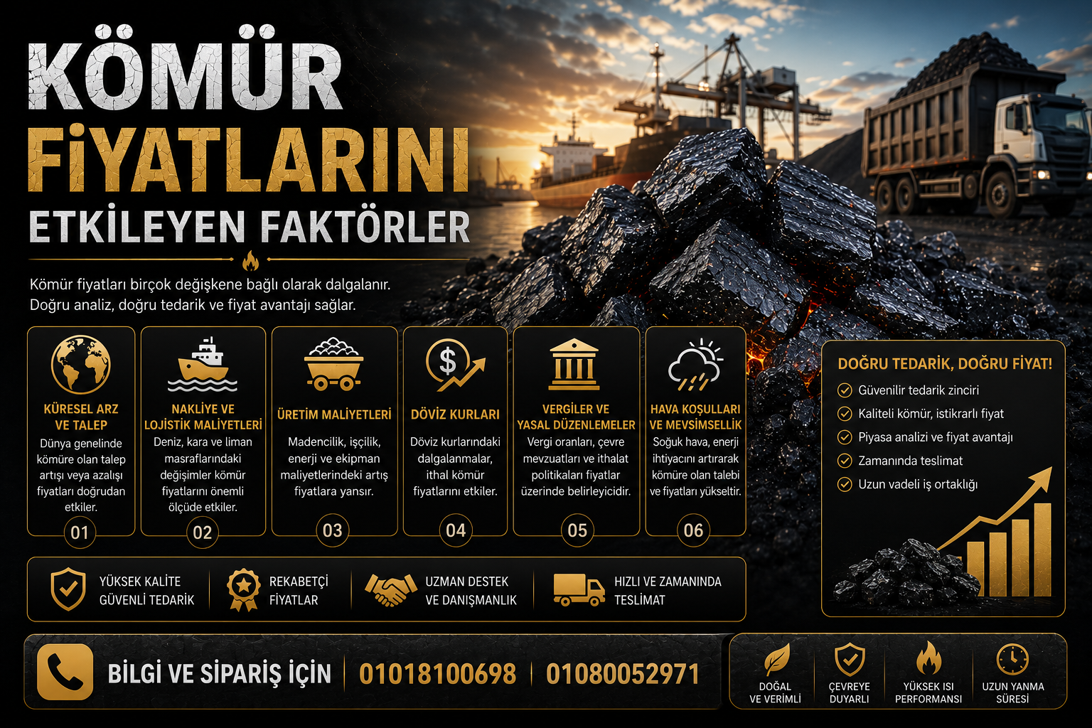 Kömür fiyatlarını etkileyen faktörler — El Bahri Kömür