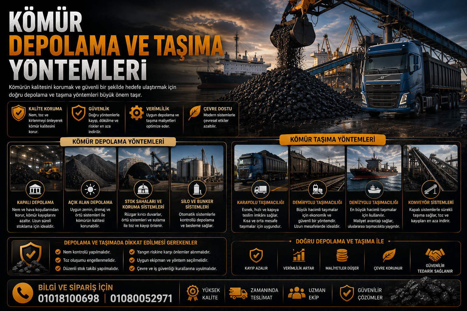 Kömür depolama ve taşıma yöntemleri — El Bahri Kömür