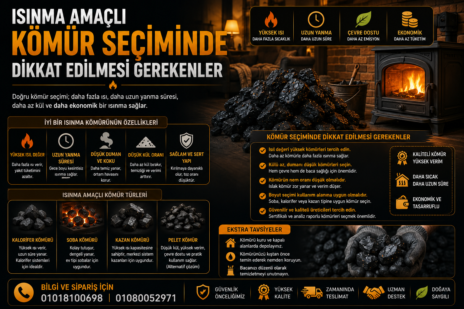 Isınma amaçlı kömür seçimi — El Bahri Kömür