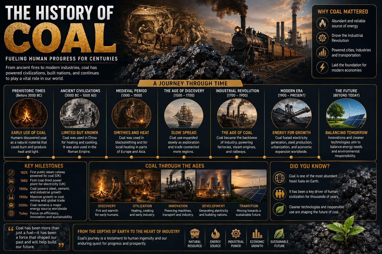 The history of coal and the Industrial Revolution — Al Bahri